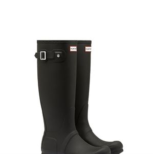 Hunter Original Tall Wellington Rain Boots Women's size 7. Black. NEW!!